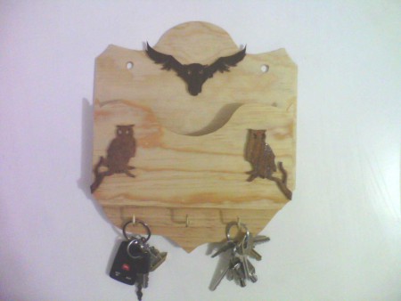 Porta cartas y llaves Buhos